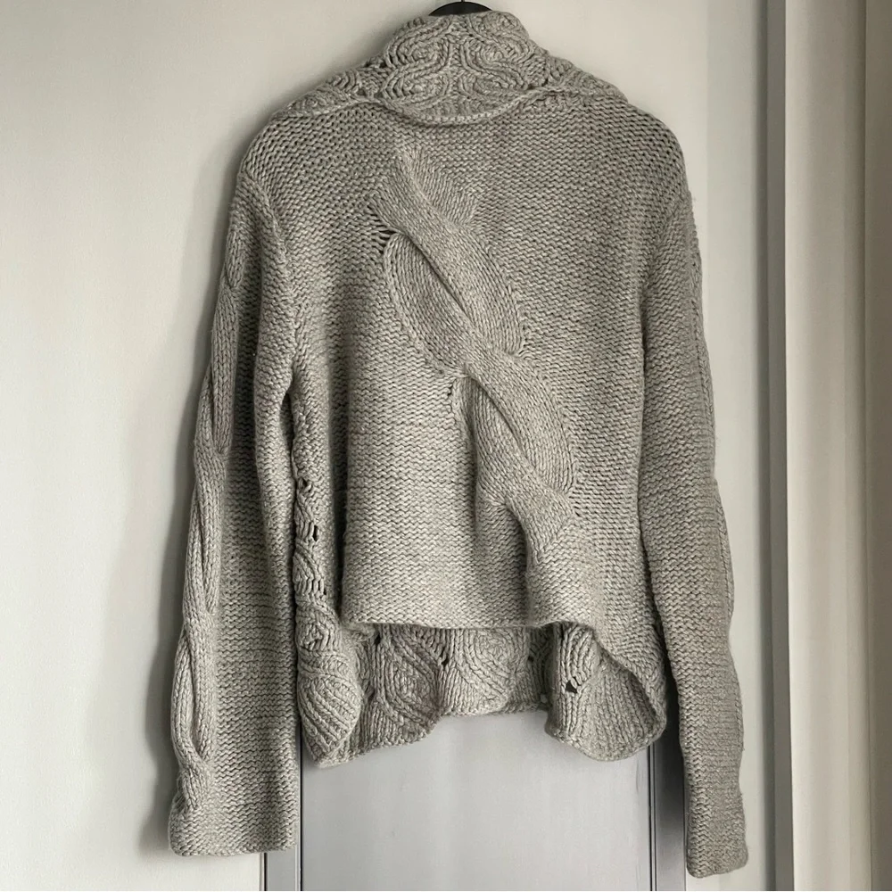 LINE Grey Cozy Cable Knit Cardigan - Picture 6 of 10